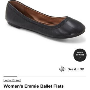 Lucky Brand Black Emmie Ballet Flats